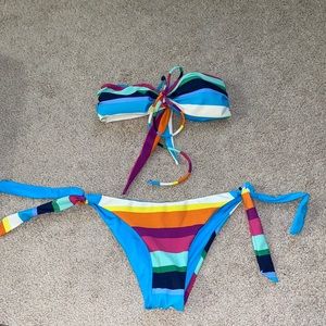 multicolored bikini